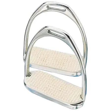 コルスチール(Korsteel) 乗馬 鐙・鐙革 Stainless Steel Knife Edge Stirrup Irons