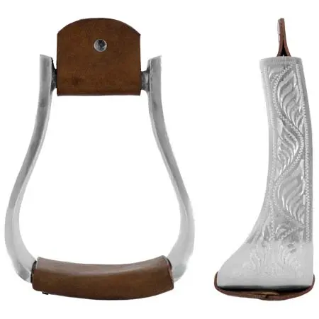 ラコタ(Lakota) 乗馬 鐙・鐙革 Aluminium and leather western stirrups Lakota Eco