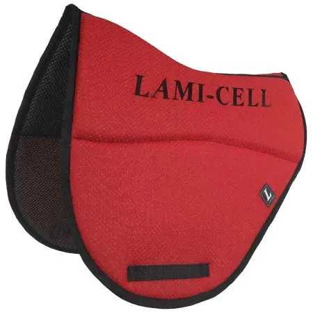 ラミセル(Lami-cell) 乗馬 ゼッケン・パッド Endurance Mesh saddle pad Red