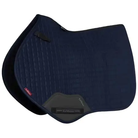レミュー(LeMieux) 乗馬 ゼッケン・パッド Suede Close Contact Square Navy