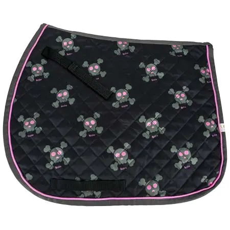 レティア(Lettia) 乗馬 ゼッケン・パッド Skull Design Baby Pad