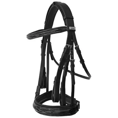 レクシス(Lexhis) 乗馬 頭絡 Luna Luxe Double Rein bridle