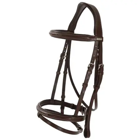 リッポー(Lippo) 乗馬 頭絡 Bridle Selected Fancy S – Chocolate/Silver