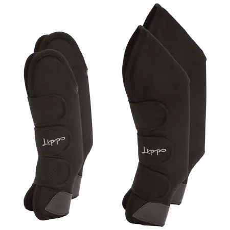 リッポー(Lippo) 乗馬 馬用プロテクター Travel Boots 4-pack – Black