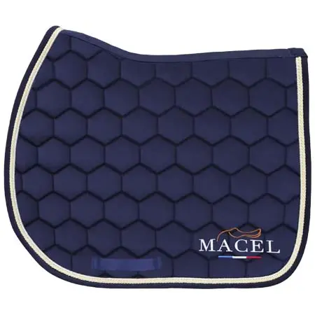 マセル(MACEL) 乗馬 ゼッケン・パッド Midnight blue saddle pad