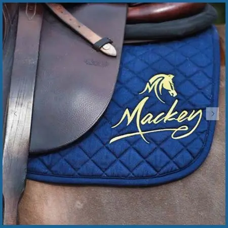 マッキー(Mackey) 乗馬 ゼッケン・パッド Mackey Embroidered Saddlecloth