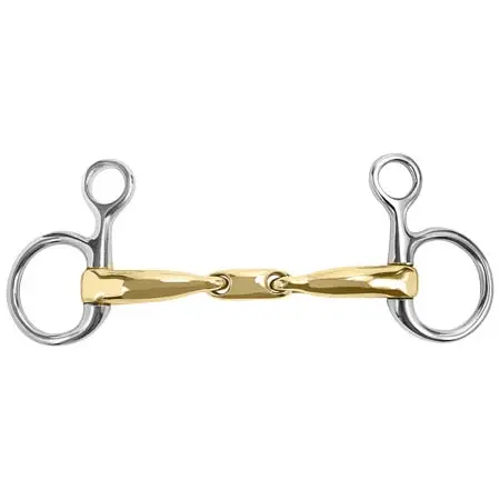 マルセルトゥールーズ(Marcel Toulouse) 乗馬 ハミ Marcel Toulouse Sanft Curved Mouth 16mm Baucher Snaffle Bit with Lozenge
