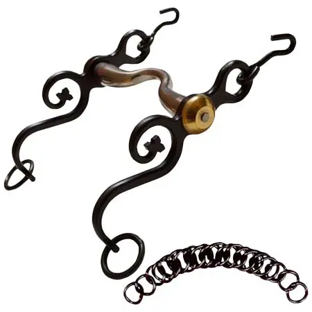 マージョマン・ディストリビューション(Marjoman Distribucion) 乗馬 ハミ Marjoman Distribucion stainless steel 00712121125 high school mouthpiece with chain bit