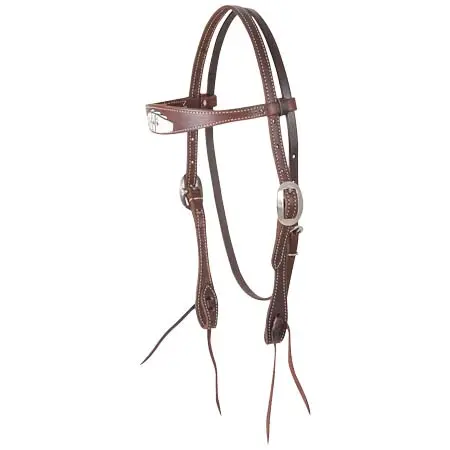 マーティンサドラリー(Martin Saddlery) 乗馬 頭絡 Browband Headstall with Card Suite Tooling