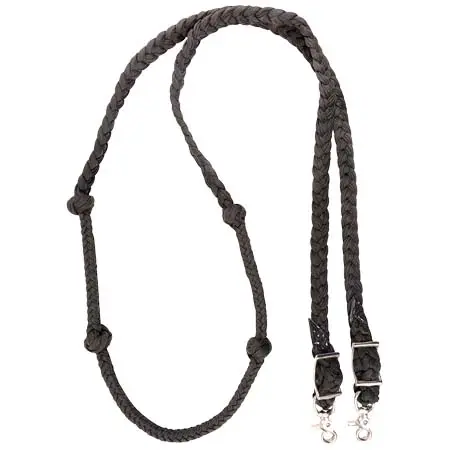 マーティンサドラリー(Martin Saddlery) 乗馬 手綱 Braided Barrel Rein with Knots