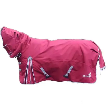 マスタ(Masta) 乗馬 馬着 Fieldmasta 350g Heavyweight Combo Neck Turnout Rug Red Wine