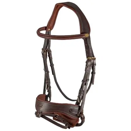 モーレルセリエ(MAUREL SELLIER) 乗馬 頭絡 Maurel Sellerie – Bridle w/ Wide Pull-Back Noseband