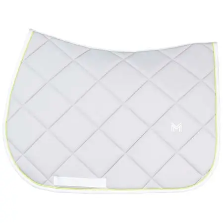 マクシミリアンエクエストリアン(Maximilian Equestrian) 乗馬 ゼッケン・パッド Crew Jumping Saddle Pad (Glacier/Lime)