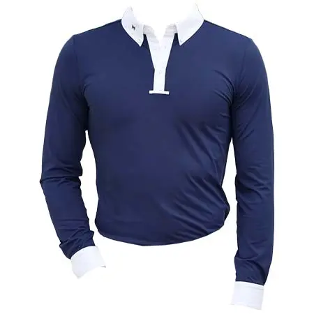 マクシミリアンエクエストリアン(Maximilian Equestrian) 乗馬 競技用シャツ Active Long Sleeve Competition Shirt (Navy)