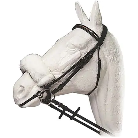 メヒス(Mehis) 乗馬 頭絡 Mehis Short Hair Fleece protector noseband