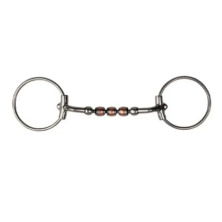 メタラボ(Metalab) 乗馬 ハミ Large loose ring with copper roller Magic