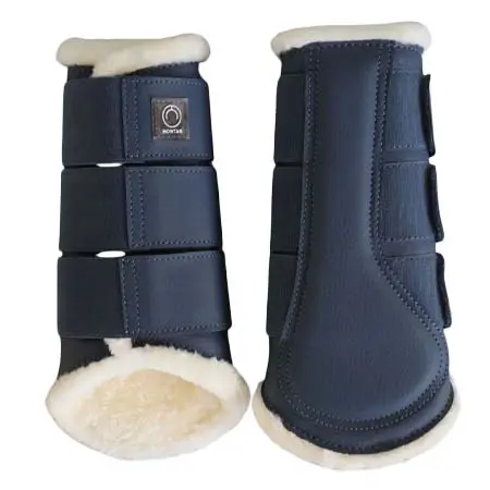 モンタール(Montar) 乗馬 馬用プロテクター Protection boots Tech Leather dove blue