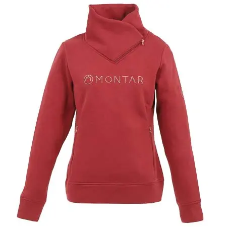モンタール(Montar) 乗馬 スウェットシャツ ローズゴールド クリスタル プルオーバー