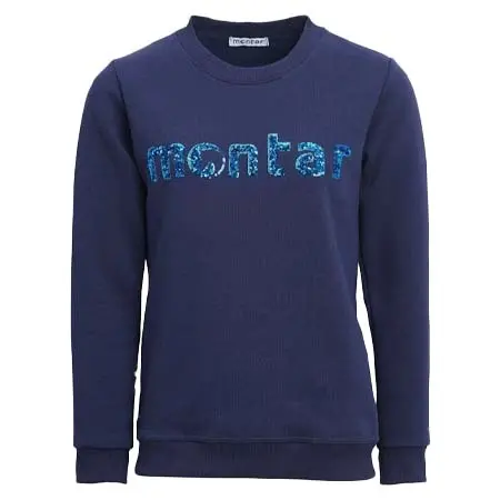 モンタール(Montar) 乗馬 スウェットシャツ Montar Tania Sequin Logo Sweatshirt – Navy