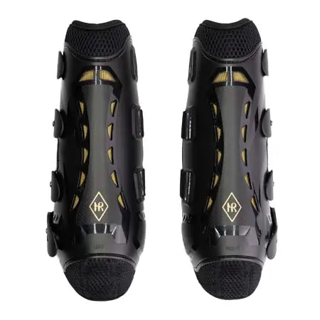 ミセスロス(Mrs. Ros) 乗馬 馬用プロテクター Air Flex Iron Tendon Boots Phantom Black