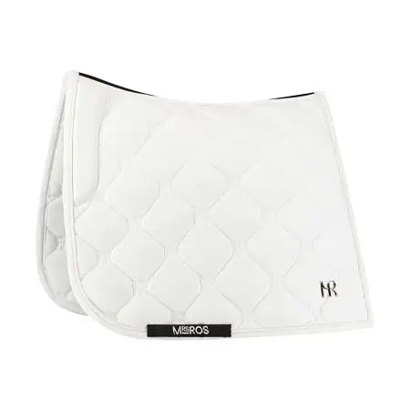 ミセスロス(Mrs. Ros) 乗馬 ゼッケン・パッド Dressage Saddle Pad White – Lavender Fields