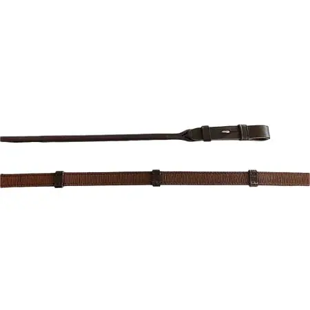 オットーシューマッハ(Otto Schumacher) 乗馬 手綱 Leather RS Comfort Grip reins 16 mm w stoppers – Chocolate
