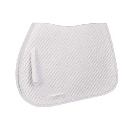 オベーションライディング(Ovation Riding) 乗馬 ゼッケン・パッド Pro Mini Diamond All-Purpose Saddle Pad – White/White