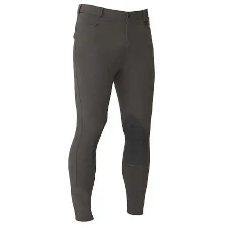 オベーションライディング(Ovation Riding) 乗馬 乗馬ズボン Men’s EuroWeave DX Suede Knee Patch Breech – Charcoal