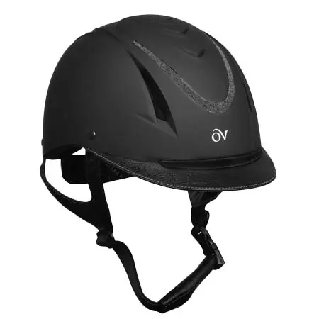 オベーションライディング(Ovation Riding) 乗馬 ヘルメット Z-6 Glitz II Helmet – Black Glitter Silver