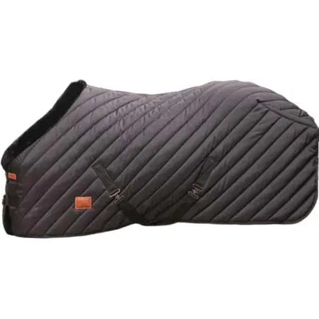 パドックスポーツ(PADDOCK Sports) 乗馬 馬着 Paddock Sports – Black Diagonal Stable Blanket 400g