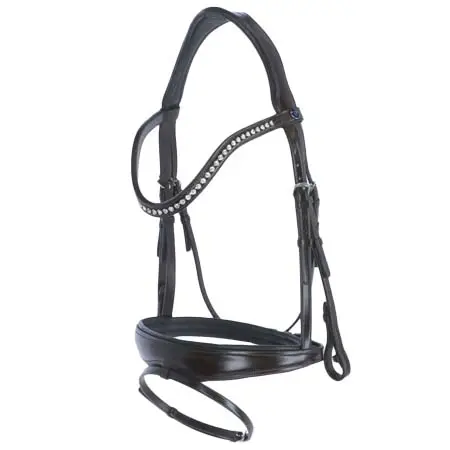 パッシェブル(PASSIERBLU) 乗馬 頭絡 PassierBlu Snaffle Bridle Spirit Havana/Gold