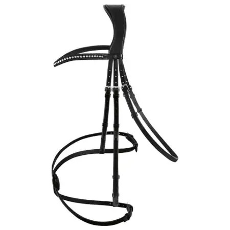 パッシェブル(PASSIERBLU) 乗馬 頭絡 Passier Blu Snaffle Grackle Comfort Bridle