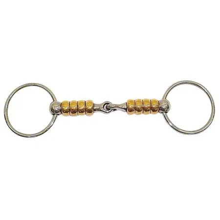 ペソア(Pessoa) 乗馬 ハミ L-001M03 – PESSOA Magic System Cherry Roller Snaffle Bit