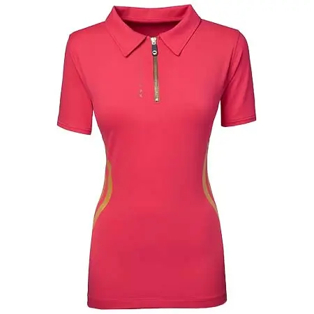 ピーケーインターナショナル(PK INTERNATIONAL) 乗馬 ポロシャツ Meryl Polo Pleasure Deep Pink