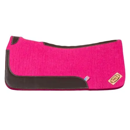 プールズ(Pool’s) 乗馬 ゼッケン・パッド Western saddle pad for horse made of felt with leather reinforcement