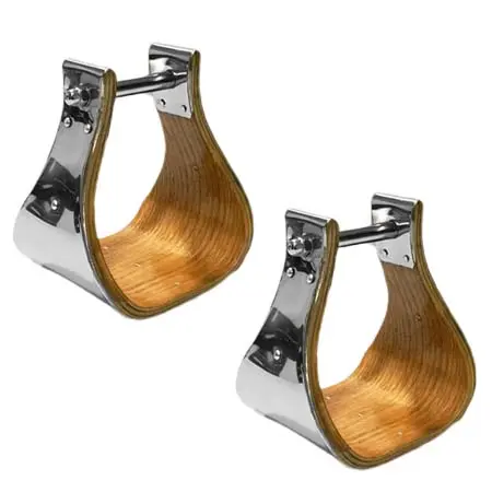 プールズ(Pool’s) 乗馬 鐙・鐙革 Custom wooden western stirrups