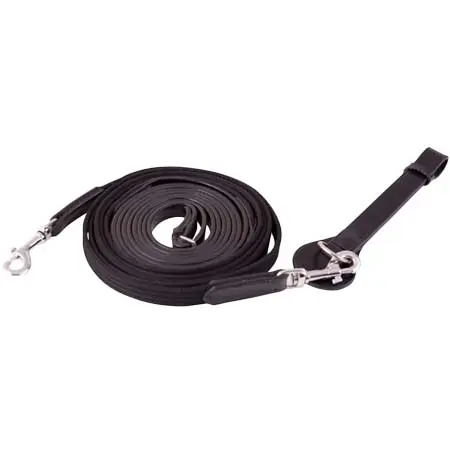 プレミア(Premiere) 乗馬 手綱 Premiere Draw Reins Leather and Linen Black