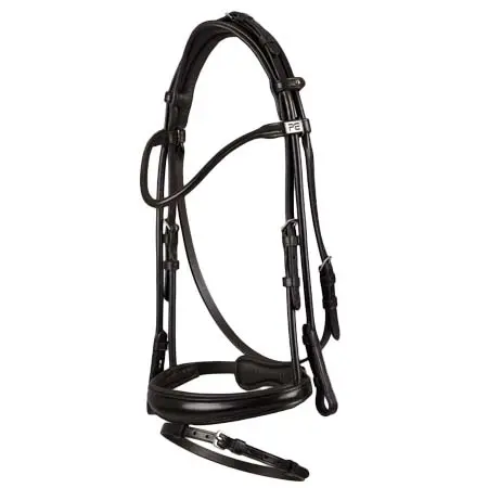 プレミアエクイン(Premier Equine) 乗馬 頭絡 Finetti Rolled Leather Snaffle Bridle Brown