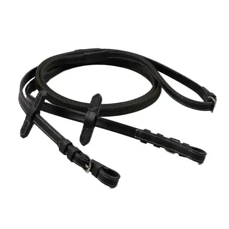 プレミアエクイン(Premier Equine) 乗馬 手綱 Veneto Rubber Grip Reins Black