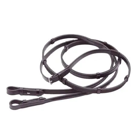 プレミアエクイン(Premier Equine) 乗馬 手綱 Salvatore Rubber & Leather Grip Reins Brown