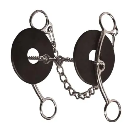 プロフェッショナルチョイス(Professional’s Choice) 乗馬 ハミ Professionals Choice Lifter Series Three Piece Twisted Wire Snaffle