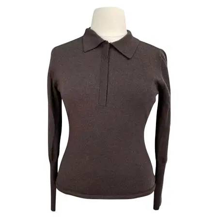 ピーエスオブスウェーデン(PS of Sweden) 乗馬 ニット PS of Sweden ‘Haley’ Fine Knit Sweater in Coffee – Women’s XL