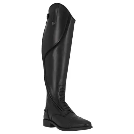 QHP(キューエイチピー) 乗馬 ブーツ Women’s Riding Boots Tamar, Leather Riding Boots, Black