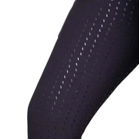QHP(キューエイチピー) 乗馬 乗馬ズボン Breeches Kae Vollbesatz Silikon QHP Black