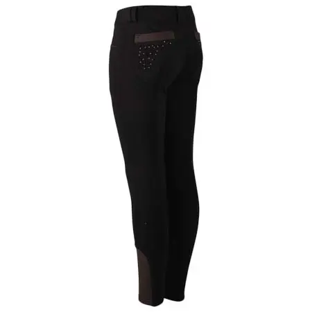 QHP(キューエイチピー) 乗馬 乗馬ズボン Breeches QHP Pearl Kids Black