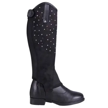 QHP(キューエイチピー) 乗馬 チャップス Chaps Star Junior – Black
