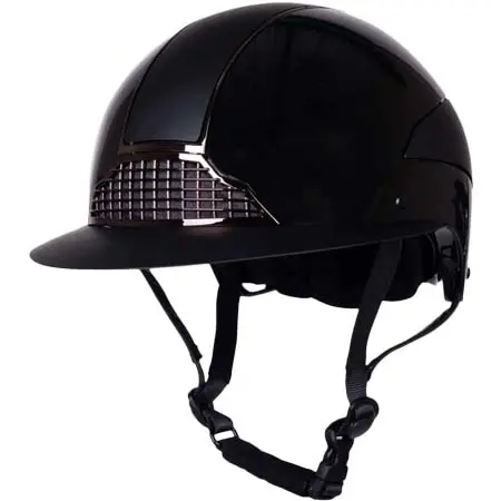 QHP(キューエイチピー) 乗馬 プロテクター Riding Helmet Miami with Polo Visor