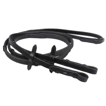 QHP(キューエイチピー) 乗馬 手綱 QHP Rein rubber soft with stops