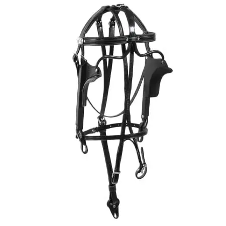 レーシングタック(Racing Tack) 乗馬 頭絡 Racing Tack Bridle leather with quart blinds