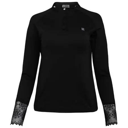 ロナー(RONNER) 乗馬 競技用シャツ Amelie Show Shirt Long Sleeve Black